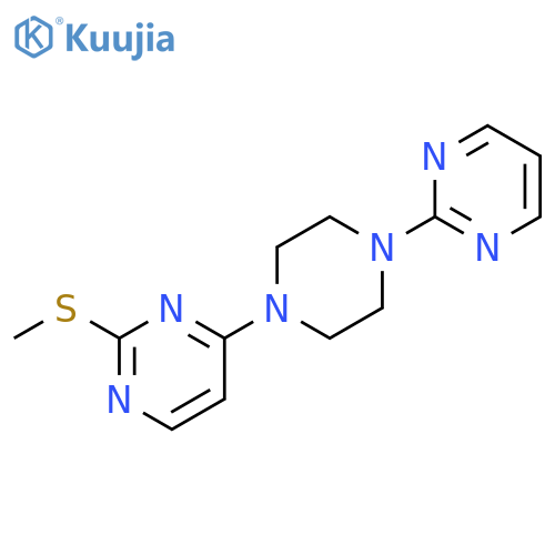 2-(methylsulfanyl)-4-[4-(pyrimidin-2-yl)piperazin-1-yl]pyrimidine structure
