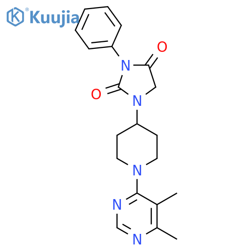 1-[1-(5,6-Dimethylpyrimidin-4-yl)piperidin-4-yl]-3-phenylimidazolidine-2,4-dione structure