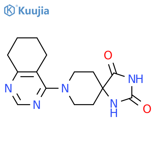 8-(5,6,7,8-Tetrahydroquinazolin-4-yl)-1,3,8-triazaspiro[4.5]decane-2,4-dione structure