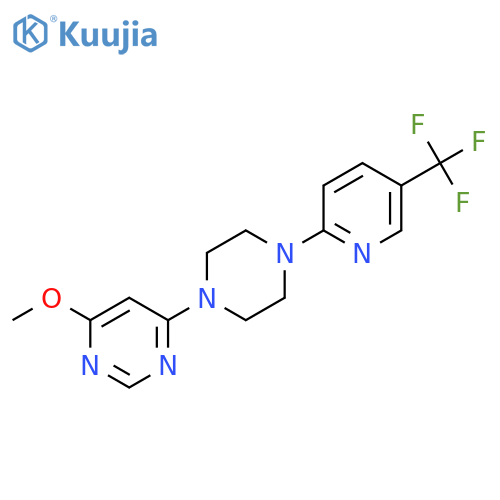 4-Methoxy-6-{4-[5-(trifluoromethyl)pyridin-2-yl]piperazin-1-yl}pyrimidine structure