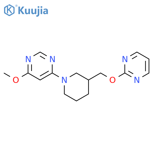 4-methoxy-6-{3-[(pyrimidin-2-yloxy)methyl]piperidin-1-yl}pyrimidine structure
