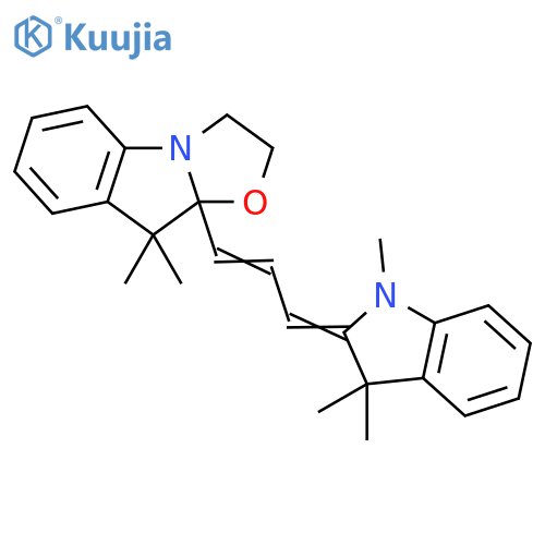 Oxazolo[3,2-a]indole,9a-[3-(1,3-dihydro-1,3,3-trimethyl-2H-indol-2-ylidene)-1-propenyl]-2,3,9,9a-tetrahydro-9,9-dimethyl- structure