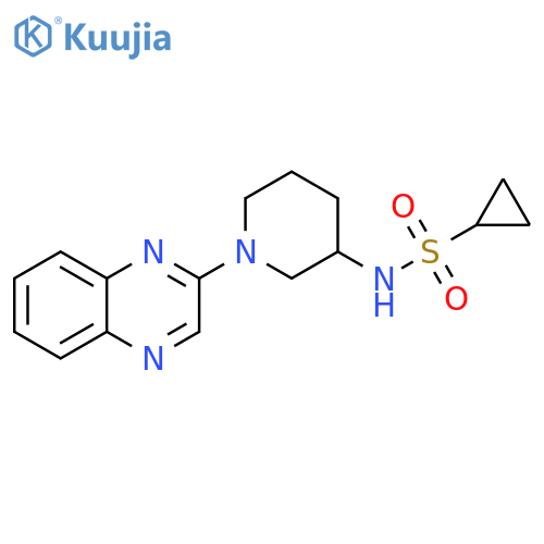 N-[1-(quinoxalin-2-yl)piperidin-3-yl]cyclopropanesulfonamide structure