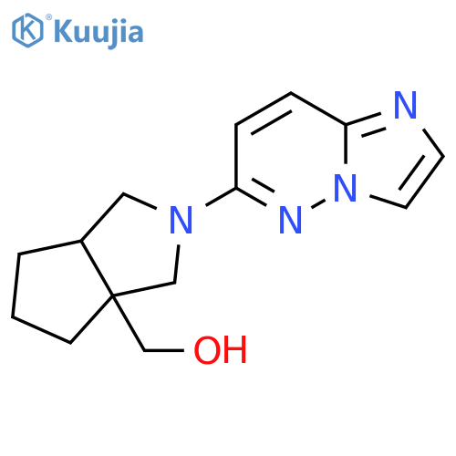 (2-{imidazo[1,2-b]pyridazin-6-yl}-octahydrocyclopenta[c]pyrrol-3a-yl)methanol structure
