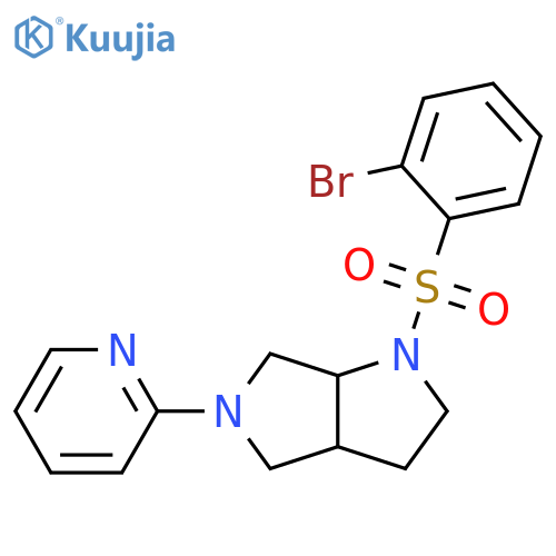 2-[1-(2-bromobenzenesulfonyl)-octahydropyrrolo[2,3-c]pyrrol-5-yl]pyridine structure