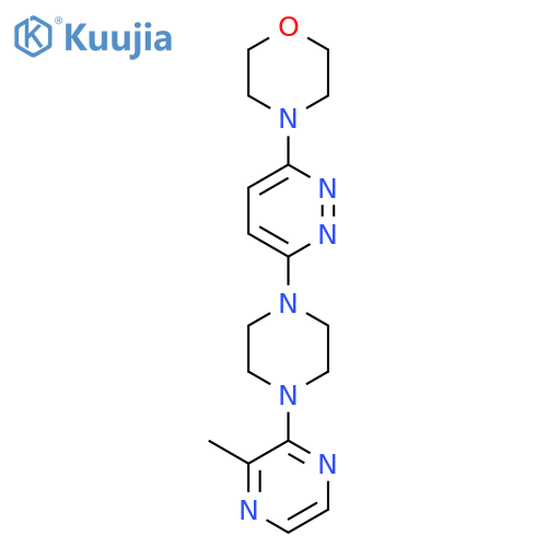 4-{6-[4-(3-Methylpyrazin-2-yl)piperazin-1-yl]pyridazin-3-yl}morpholine structure