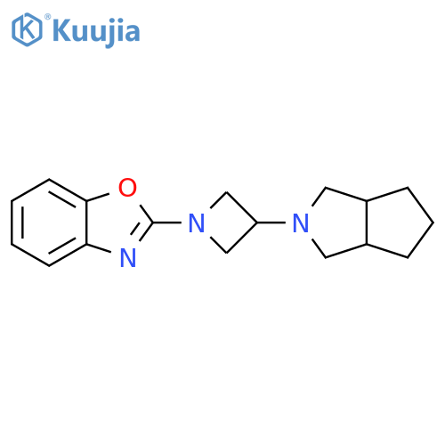 2-(3-{octahydrocyclopenta[c]pyrrol-2-yl}azetidin-1-yl)-1,3-benzoxazole structure