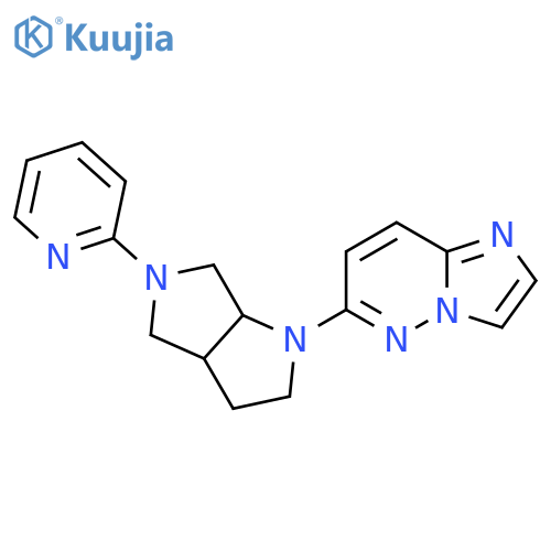 2-(1-{Imidazo[1,2-b]pyridazin-6-yl}-octahydropyrrolo[3,4-b]pyrrol-5-yl)pyridine structure