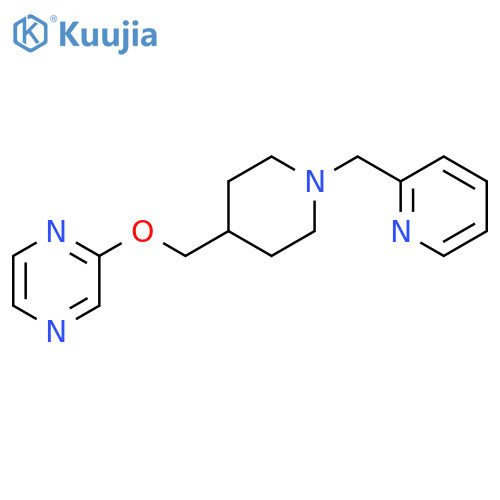 2-({1-[(pyridin-2-yl)methyl]piperidin-4-yl}methoxy)pyrazine structure