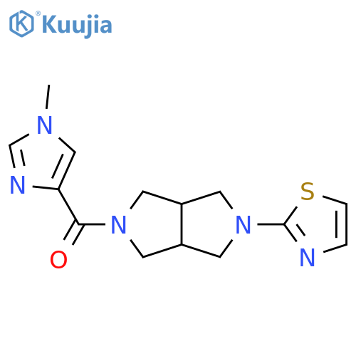 2-[5-(1-methyl-1H-imidazole-4-carbonyl)-octahydropyrrolo[3,4-c]pyrrol-2-yl]-1,3-thiazole structure