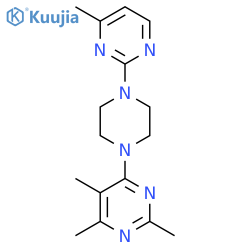 2,4,5-Trimethyl-6-[4-(4-methylpyrimidin-2-yl)piperazin-1-yl]pyrimidine structure