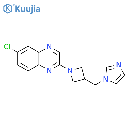 6-chloro-2-{3-[(1H-imidazol-1-yl)methyl]azetidin-1-yl}quinoxaline structure
