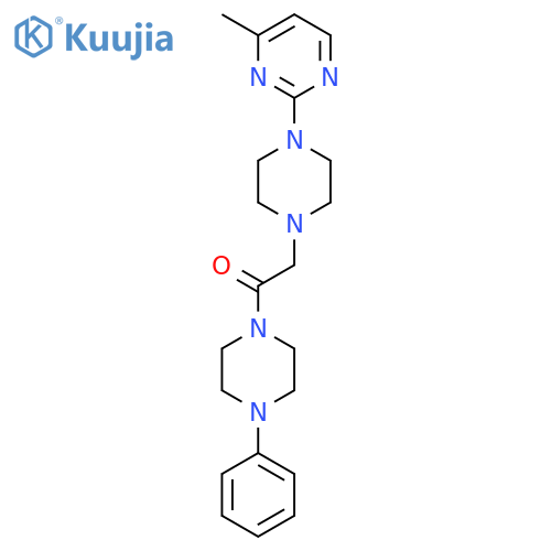 2-[4-(4-Methylpyrimidin-2-yl)piperazin-1-yl]-1-(4-phenylpiperazin-1-yl)ethan-1-one structure