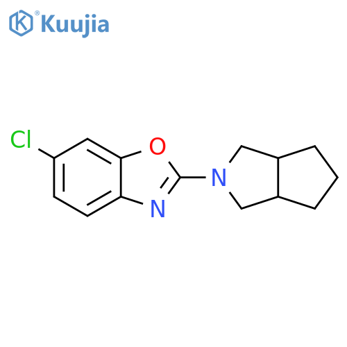6-chloro-2-{octahydrocyclopenta[c]pyrrol-2-yl}-1,3-benzoxazole structure