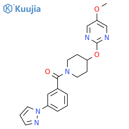 5-methoxy-2-({1-[3-(1H-pyrazol-1-yl)benzoyl]piperidin-4-yl}oxy)pyrimidine structure