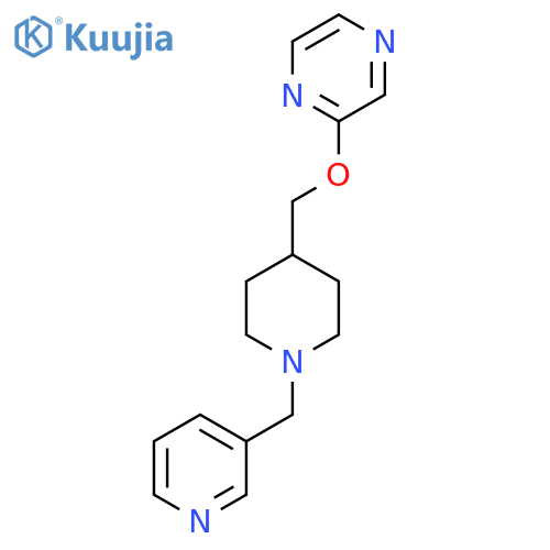 2-({1-[(Pyridin-3-yl)methyl]piperidin-4-yl}methoxy)pyrazine structure