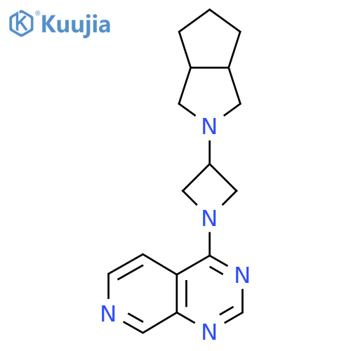 3-{Octahydrocyclopenta[c]pyrrol-2-yl}-1-{pyrido[3,4-d]pyrimidin-4-yl}azetidine structure