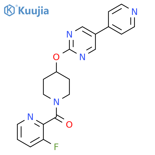 2-{[1-(3-Fluoropyridine-2-carbonyl)piperidin-4-yl]oxy}-5-(pyridin-4-yl)pyrimidine structure