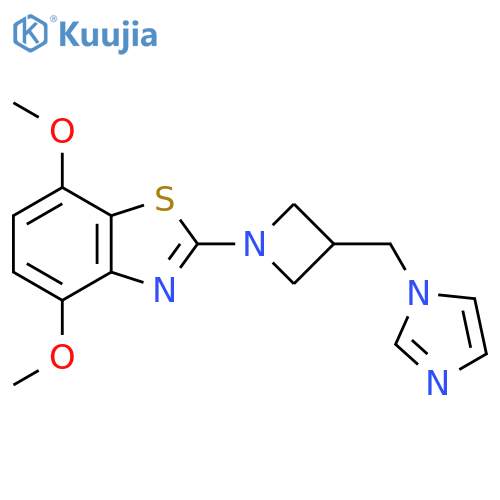 2-{3-[(1H-imidazol-1-yl)methyl]azetidin-1-yl}-4,7-dimethoxy-1,3-benzothiazole structure