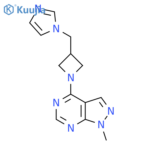 1-[(1-{1-methyl-1H-pyrazolo[3,4-d]pyrimidin-4-yl}azetidin-3-yl)methyl]-1H-imidazole structure
