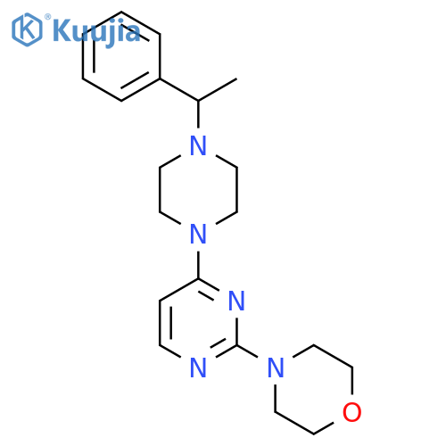4-{4-[4-(1-Phenylethyl)piperazin-1-yl]pyrimidin-2-yl}morpholine structure