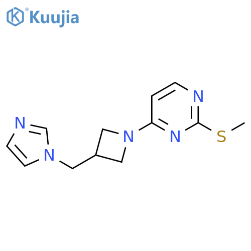 4-{3-[(1H-imidazol-1-yl)methyl]azetidin-1-yl}-2-(methylsulfanyl)pyrimidine structure