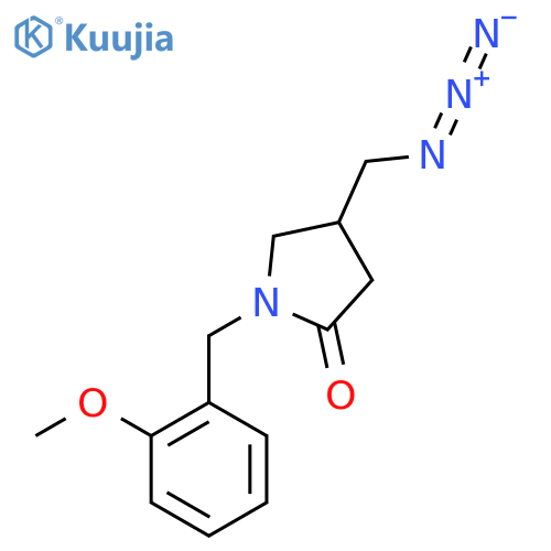 4-(Azidomethyl)-1-[(2-methoxyphenyl)methyl]pyrrolidin-2-one structure