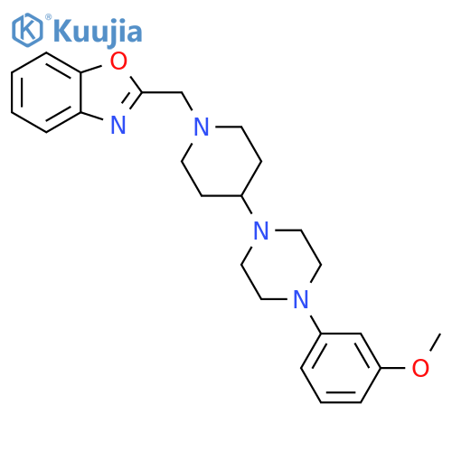 2-({4-4-(3-methoxyphenyl)piperazin-1-ylpiperidin-1-yl}methyl)-1,3-benzoxazole structure