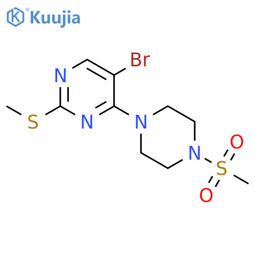 5-bromo-4-(4-methanesulfonylpiperazin-1-yl)-2-(methylsulfanyl)pyrimidine structure