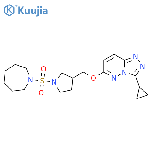 1-({3-({3-cyclopropyl-1,2,4triazolo4,3-bpyridazin-6-yl}oxy)methylpyrrolidin-1-yl}sulfonyl)azepane structure