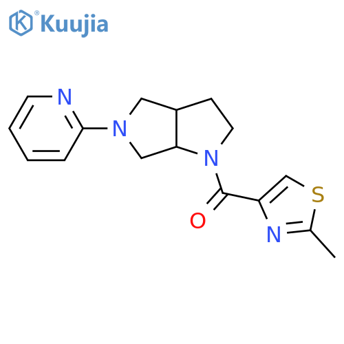 2-[1-(2-Methyl-1,3-thiazole-4-carbonyl)-octahydropyrrolo[2,3-c]pyrrol-5-yl]pyridine structure