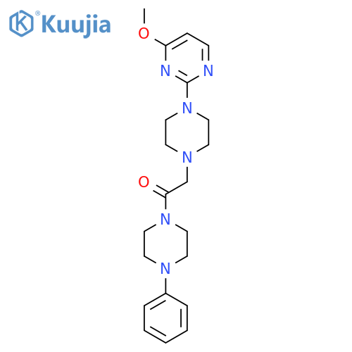 2-[4-(4-Methoxypyrimidin-2-yl)piperazin-1-yl]-1-(4-phenylpiperazin-1-yl)ethan-1-one structure