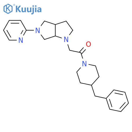 1-(4-Benzylpiperidin-1-yl)-2-[5-(pyridin-2-yl)-octahydropyrrolo[2,3-c]pyrrol-1-yl]ethan-1-one structure