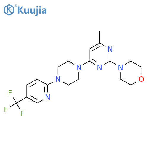 4-(4-Methyl-6-{4-[5-(trifluoromethyl)pyridin-2-yl]piperazin-1-yl}pyrimidin-2-yl)morpholine structure