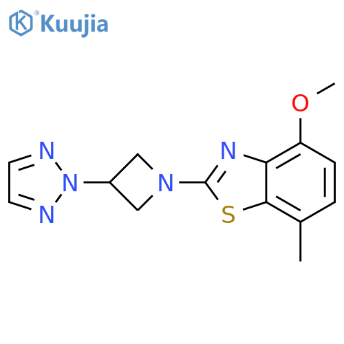 4-methoxy-7-methyl-2-[3-(2H-1,2,3-triazol-2-yl)azetidin-1-yl]-1,3-benzothiazole structure