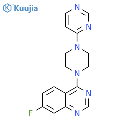 7-fluoro-4-[4-(pyrimidin-4-yl)piperazin-1-yl]quinazoline structure