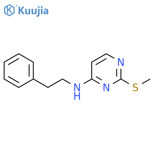 2-(methylsulfanyl)-N-(2-phenylethyl)pyrimidin-4-amine structure