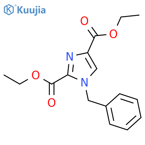 2,4-diethyl 1-benzyl-1H-imidazole-2,4-dicarboxylate structure