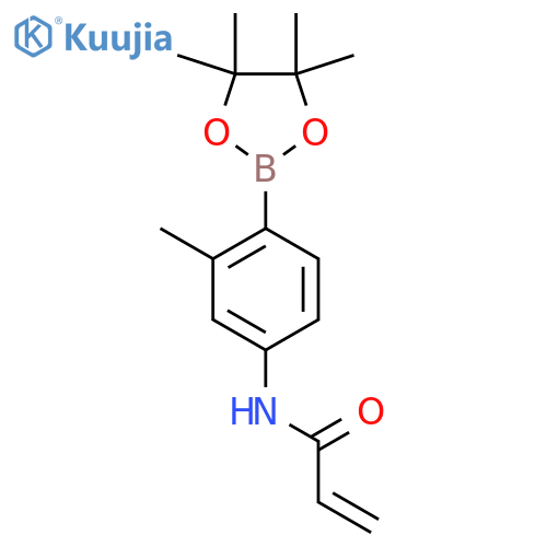 N-(3-Methyl-4-(4,4,5,5-tetramethyl-1,3,2-dioxaborolan-2-yl)phenyl)acrylamide structure