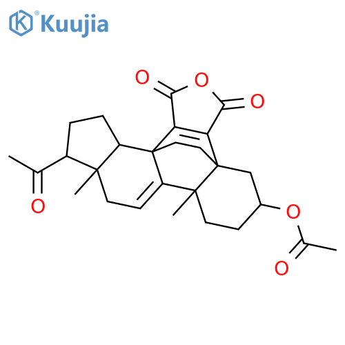 5b,8b-Etheno-15H-cyclopenta[a]phenanthrene-6,7-dicarboxylicanhydride, 17b-acetyl-1,2,3,4,6a,7a,10,12,13,14a,16,17-dodecahydro-3b-hydroxy-10b,13b-dimethyl-, acetate (8CI) structure