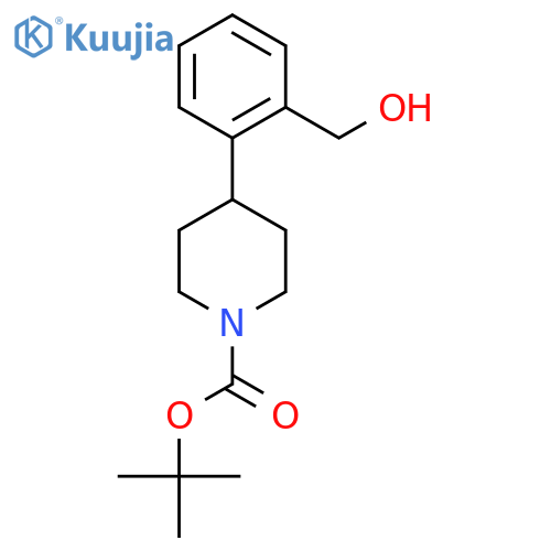 tert-butyl 4-[2-(hydroxymethyl)phenyl]piperidine-1-carboxylate structure