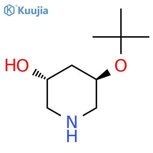 (3R,5R)-5-(tert-butoxy)piperidin-3-ol structure