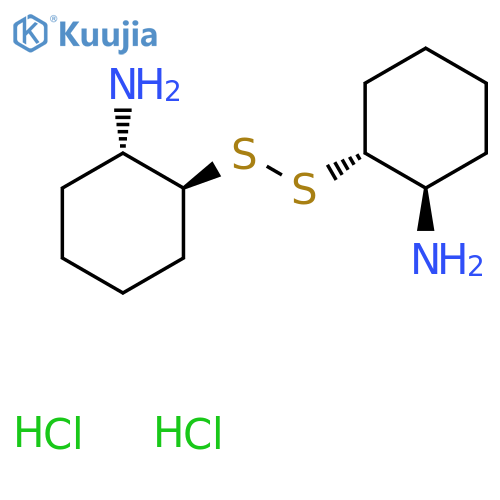 (1S,2S)-2-[[(1R,2R)-2-Aminocyclohexyl]disulfanyl]cyclohexan-1-amine;dihydrochloride structure