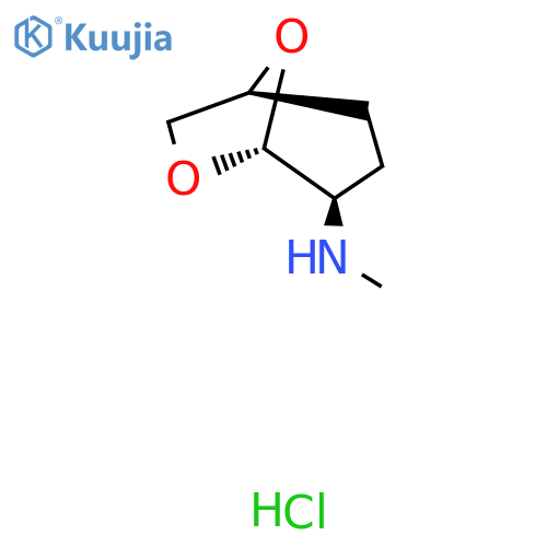 (1S,4R,5R)-N-methyl-6,8-dioxabicyclo3.2.1octan-4-amine hydrochloride structure