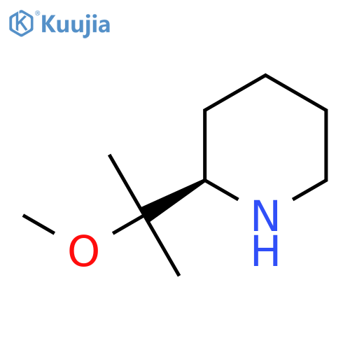 (2R)-2-(2-methoxypropan-2-yl)piperidine structure