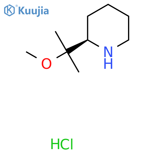 (2R)-2-(2-Methoxypropan-2-yl)piperidine;hydrochloride structure
