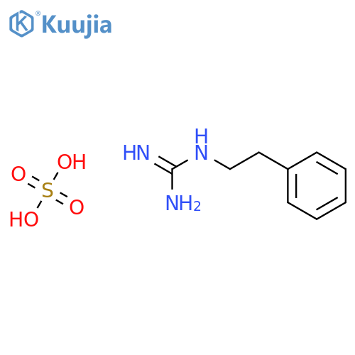 Bis(1-(2-phenylethyl)guanidine) sulfuric acid structure