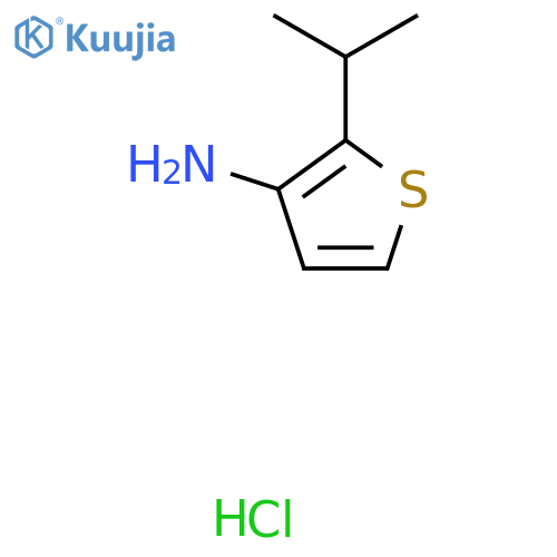 2-(Propan-2-yl)thiophen-3-amine hydrochloride structure