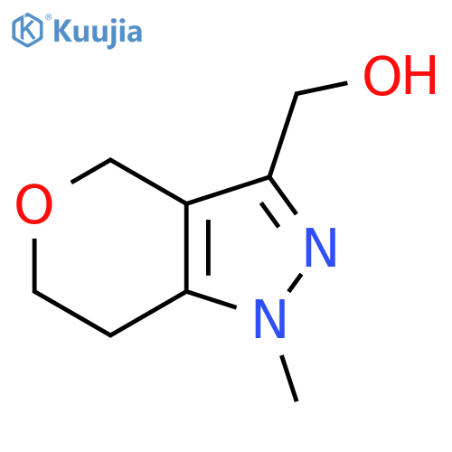 {1-methyl-1H,4H,6H,7H-pyrano4,3-cpyrazol-3-yl}methanol structure