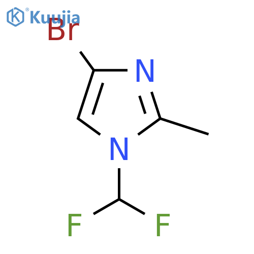 4-bromo-1-(difluoromethyl)-2-methyl-1H-imidazole structure